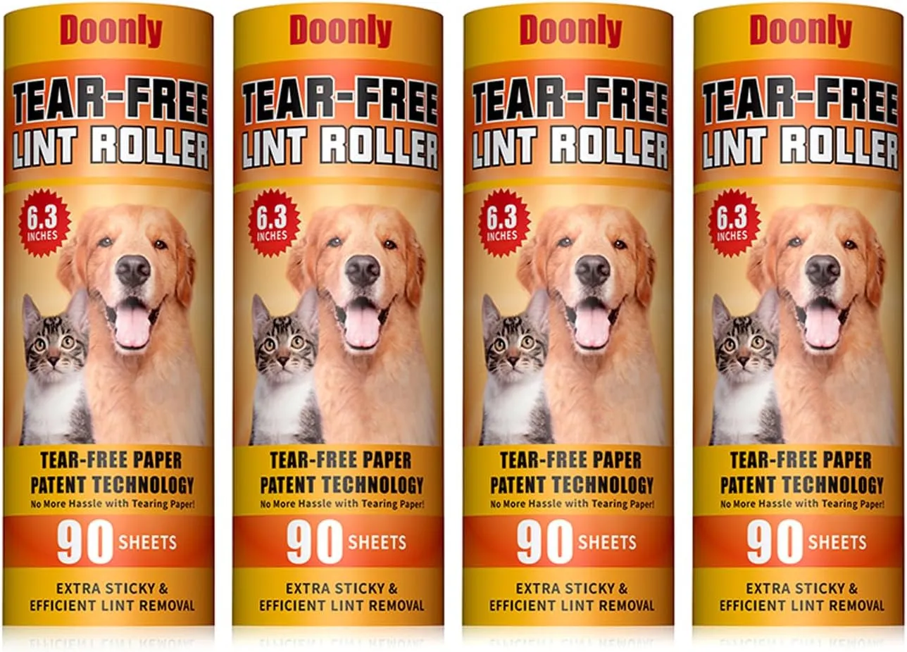 360 Sheets Large Lint Rollers Refills for Doonly Lint Roller,4 * 90sheets