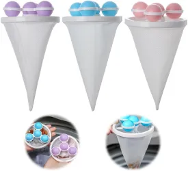 3PC Floating Hair Filtering Mesh Removal,2025 Reusable Lint Catcher for Washing Machine Wool Device,Washing Machine Hair Filter Cleaning Mesh Bag Pet Dog Cat Hair Catcher for Laundry(Mix#3PC)