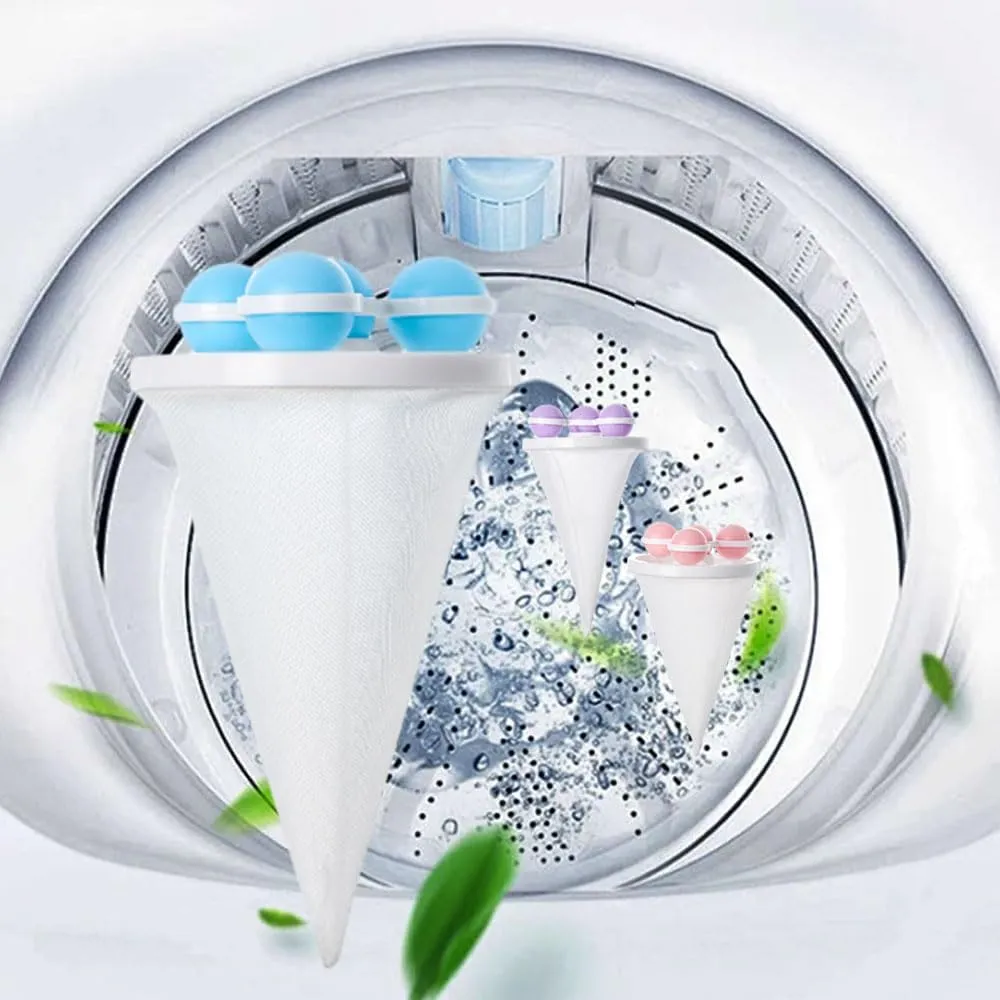 3PC Floating Hair Filtering Mesh Removal,2025 Reusable Lint Catcher for Washing Machine Wool Device,Washing Machine Hair Filter Cleaning Mesh Bag Pet Dog Cat Hair Catcher for Laundry(Mix#3PC)