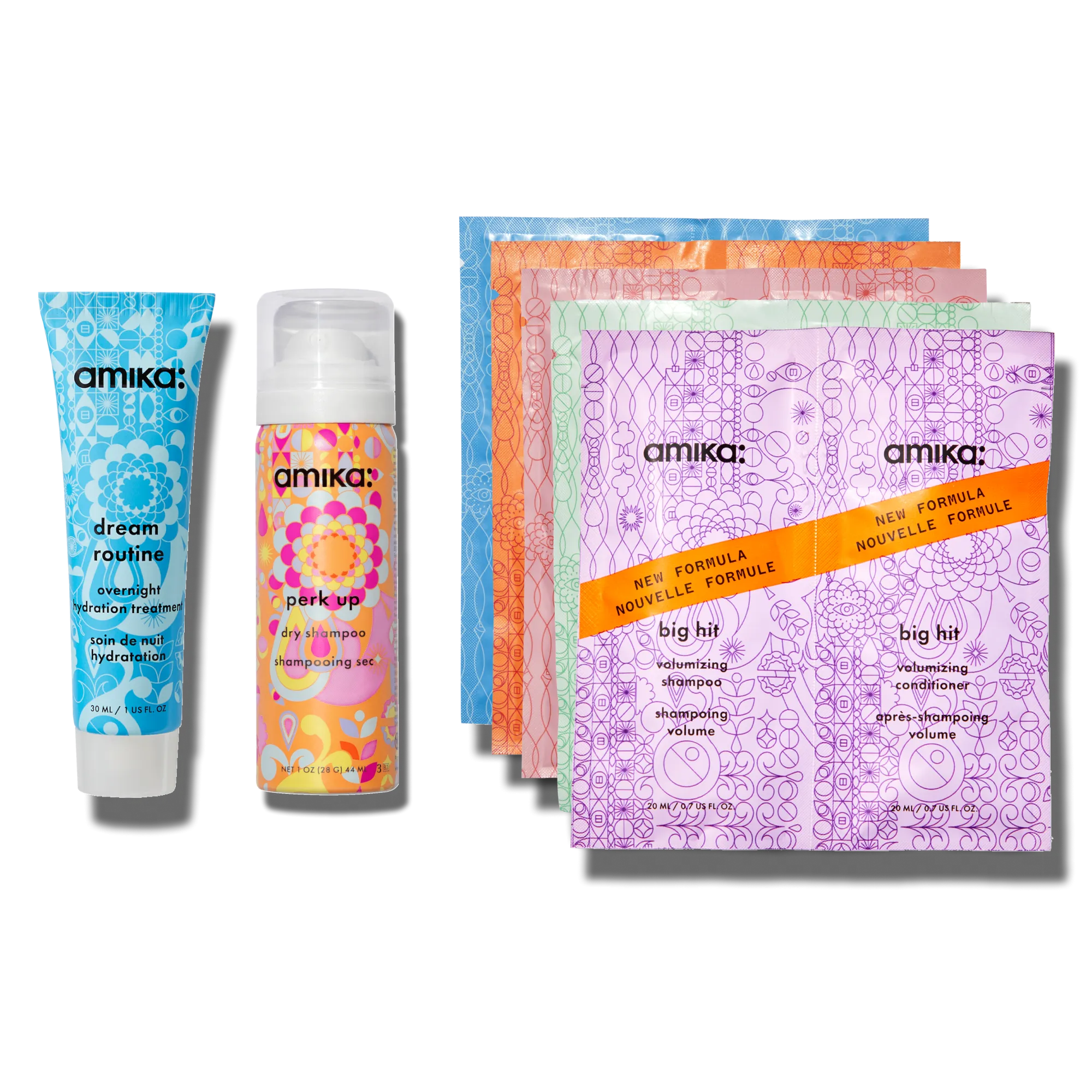 amika wash, care   treat trial set
