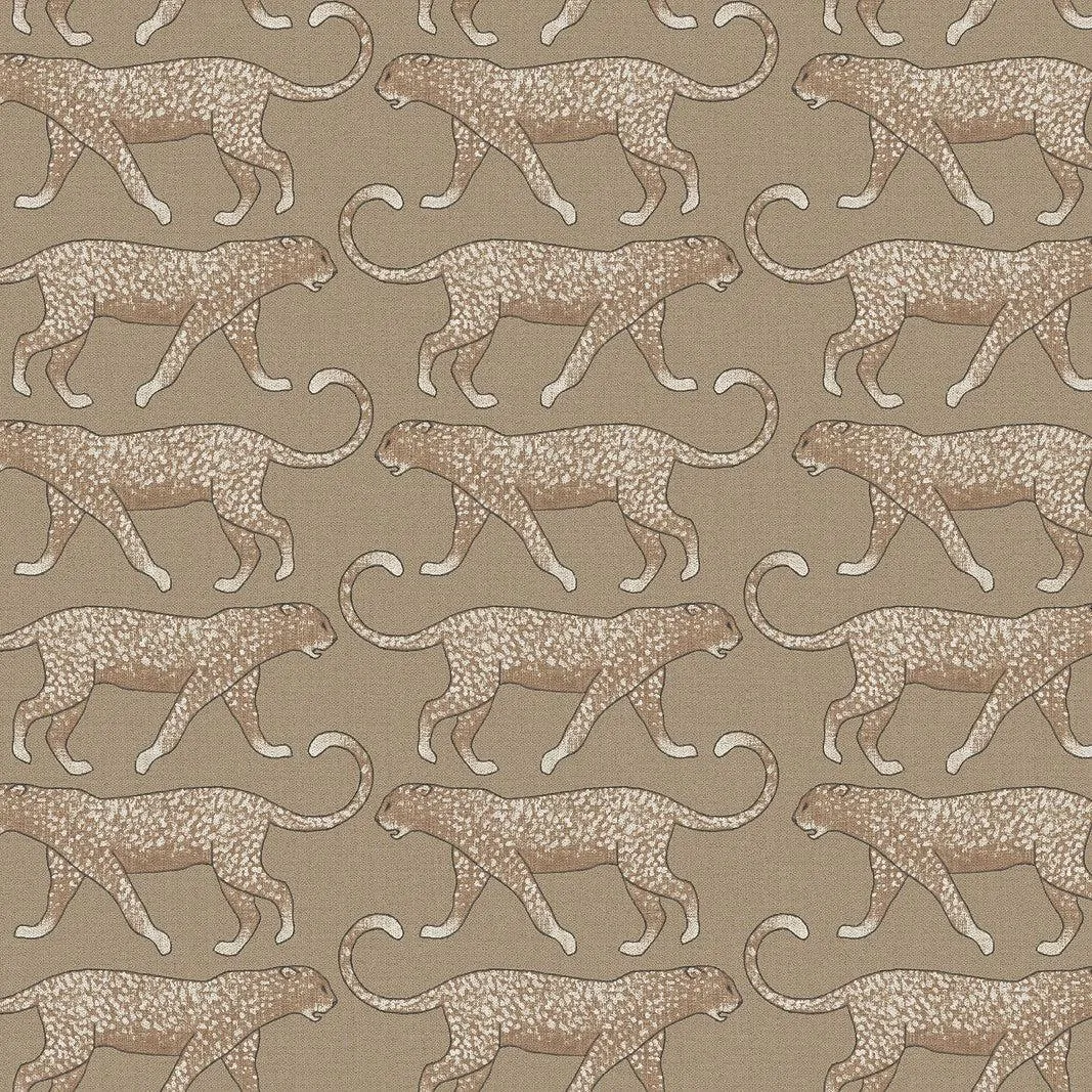 Big Cat Walk Peel & Stick Wallpaper // Brown