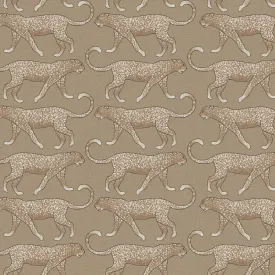 Big Cat Walk Peel & Stick Wallpaper // Brown