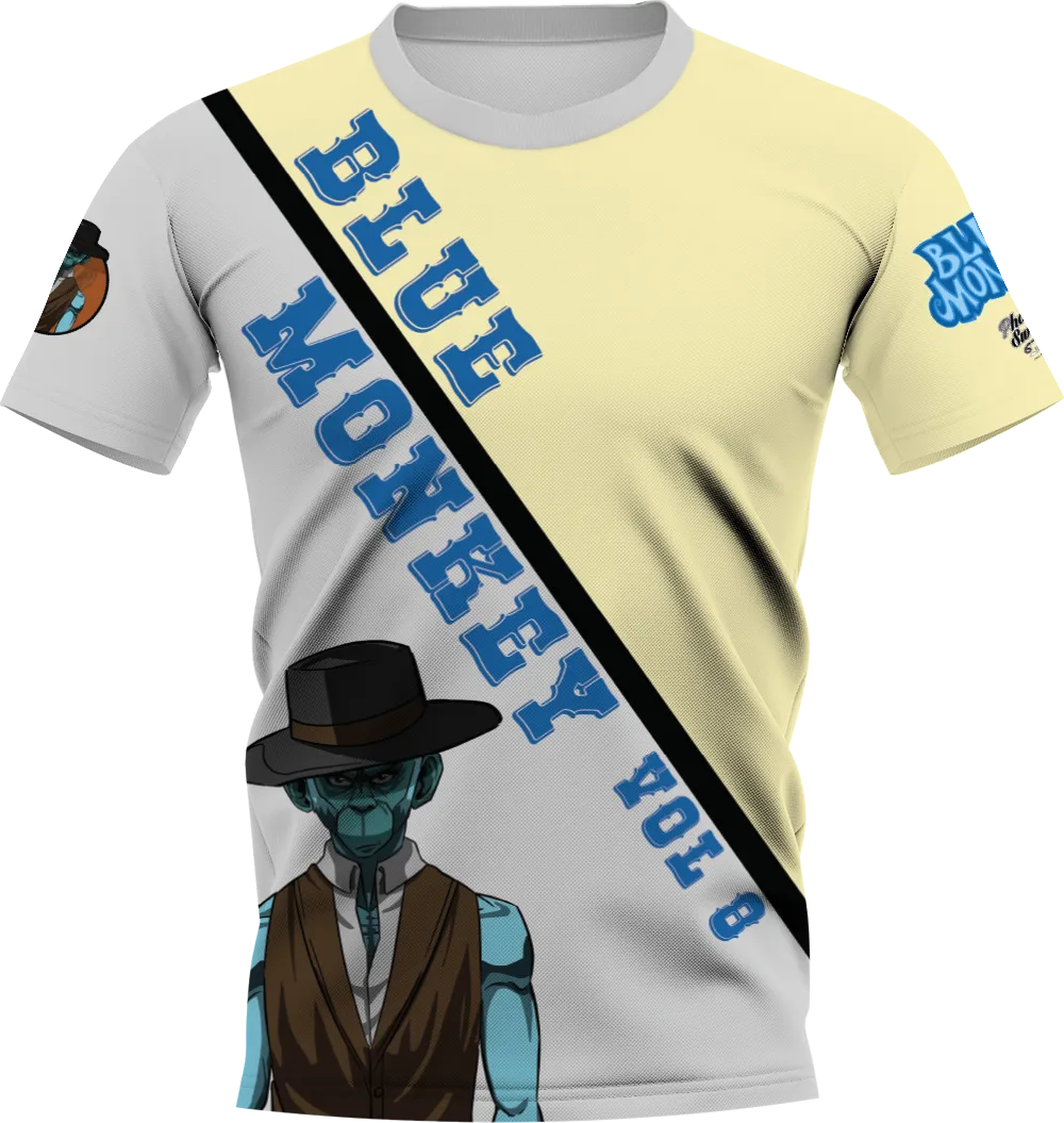 Blue Monkey Old West V8 Grey/Yellow Jersey