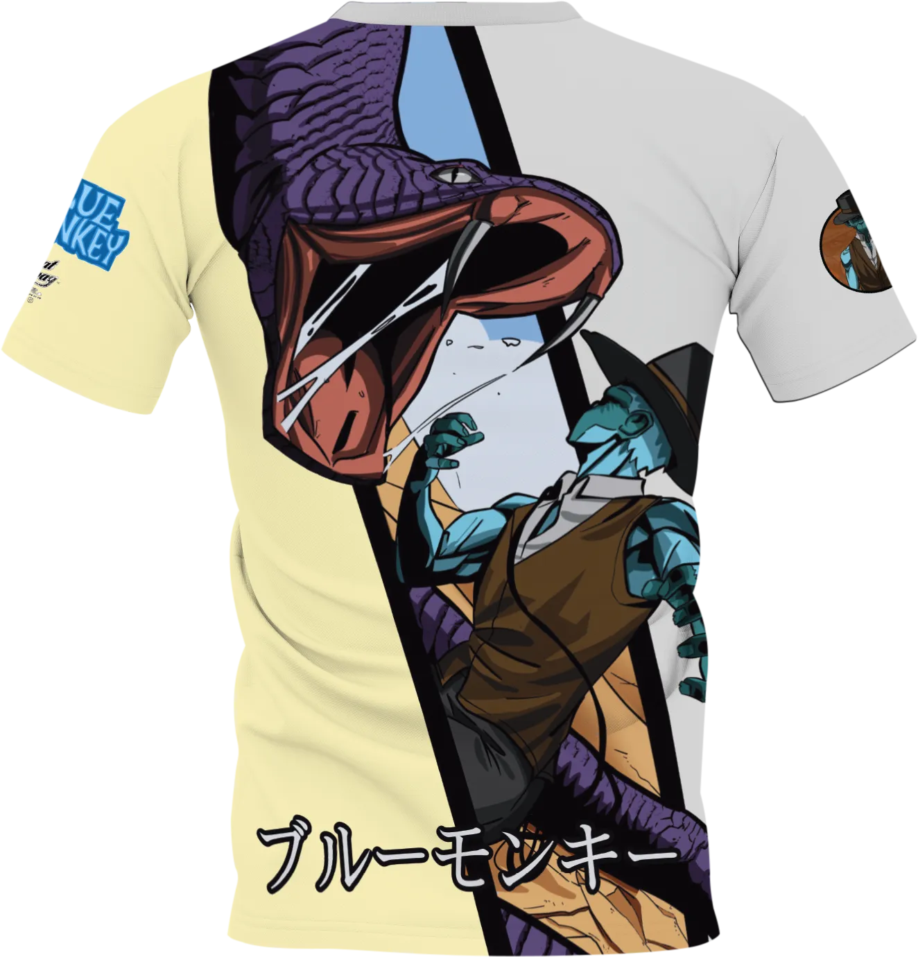 Blue Monkey Old West V8 Grey/Yellow Jersey