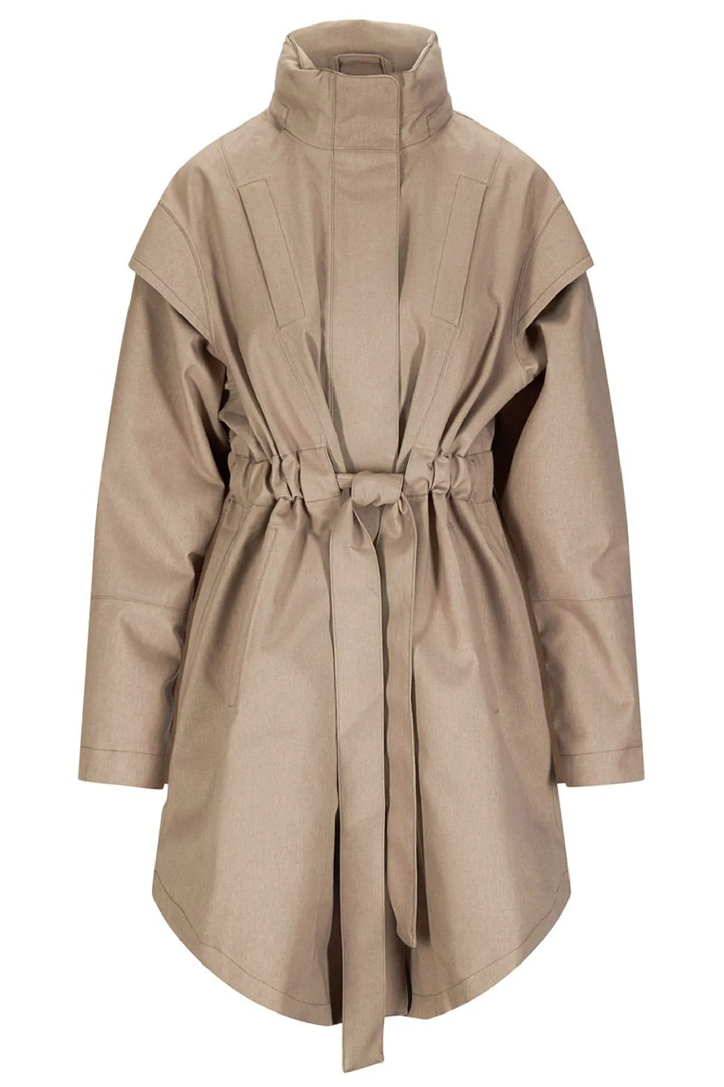 BRGN Monsun Coat Taupe Waterproof 15032R2 141