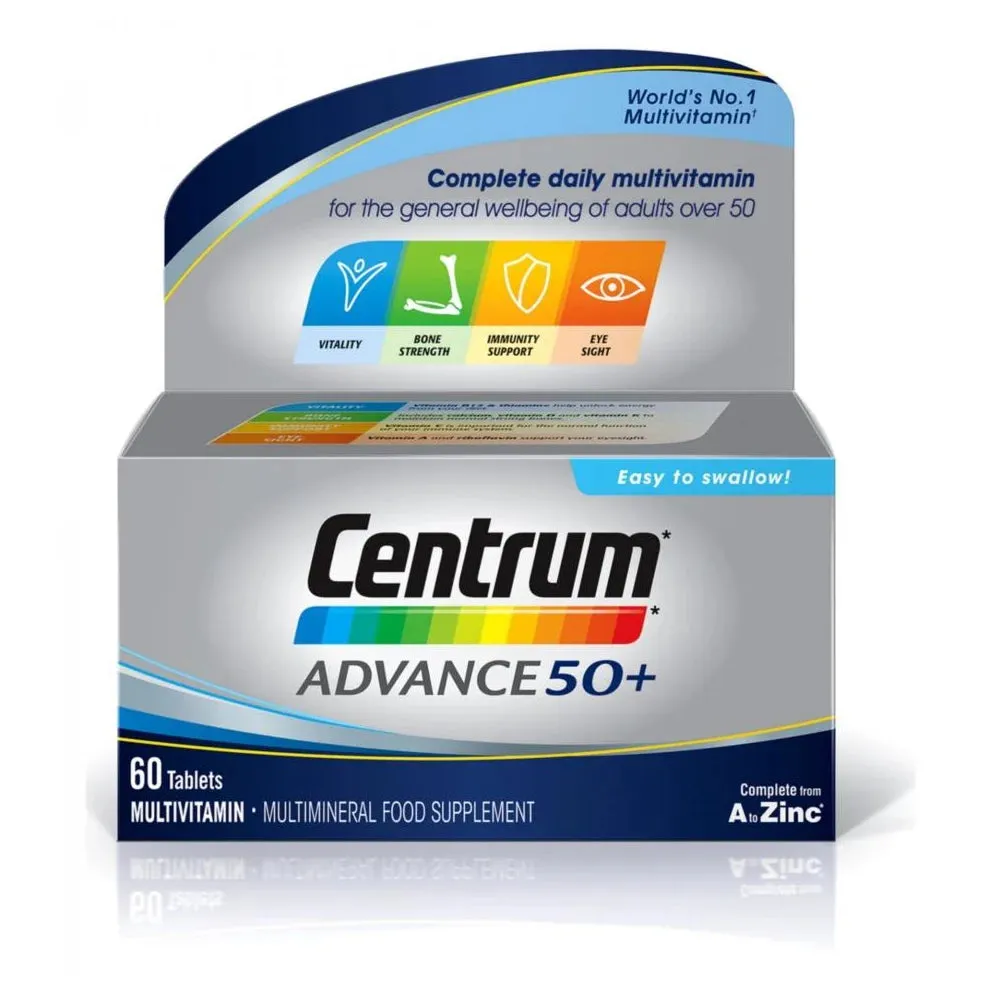Centrum Advance 50  Multivitamin Tablets x 60