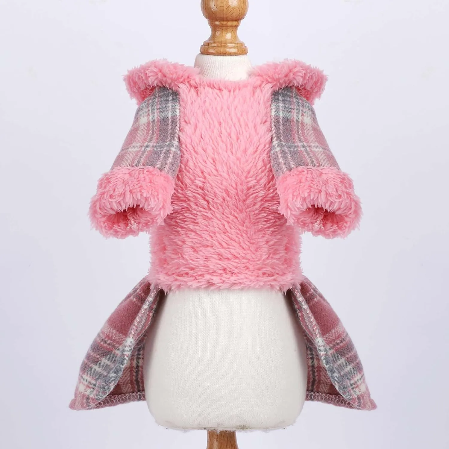 Dog Hoodie Sweater Winter Clothes for Small Dogs Boy Girl Pet Cold Weather Coats Fall Sweatshirt for Chihuahua Yorkie Cat Costumes (Small, Pink)