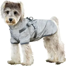 Dog Raincoat for Small Medium Dogs, Dog Rain Coat with Harness Built in, Full Body Reflective with Light at Night, Waterproof Dog rain Jacket for Small Medium Dogs (XL)
