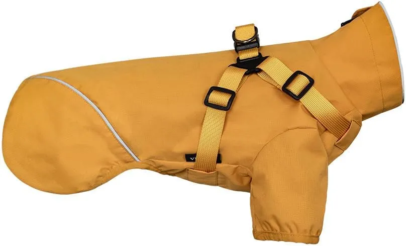 Dog Raincoat for Small Medium Dogs, Dog Rain Coat with Harness Built in, Waterproof Dog rain Jacket for Small Medium Dogs, Puppy Clothes with Reflective Strap (Small)