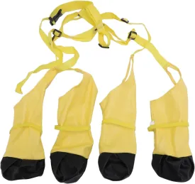 Dog Suspender Boots, Polyester Water Proof Dog Boots, Abrasion Proof, Anti Slip Dog Boots for Winter Snow Rain Hiking, All Season Usability, Waterproofing Protections (M)