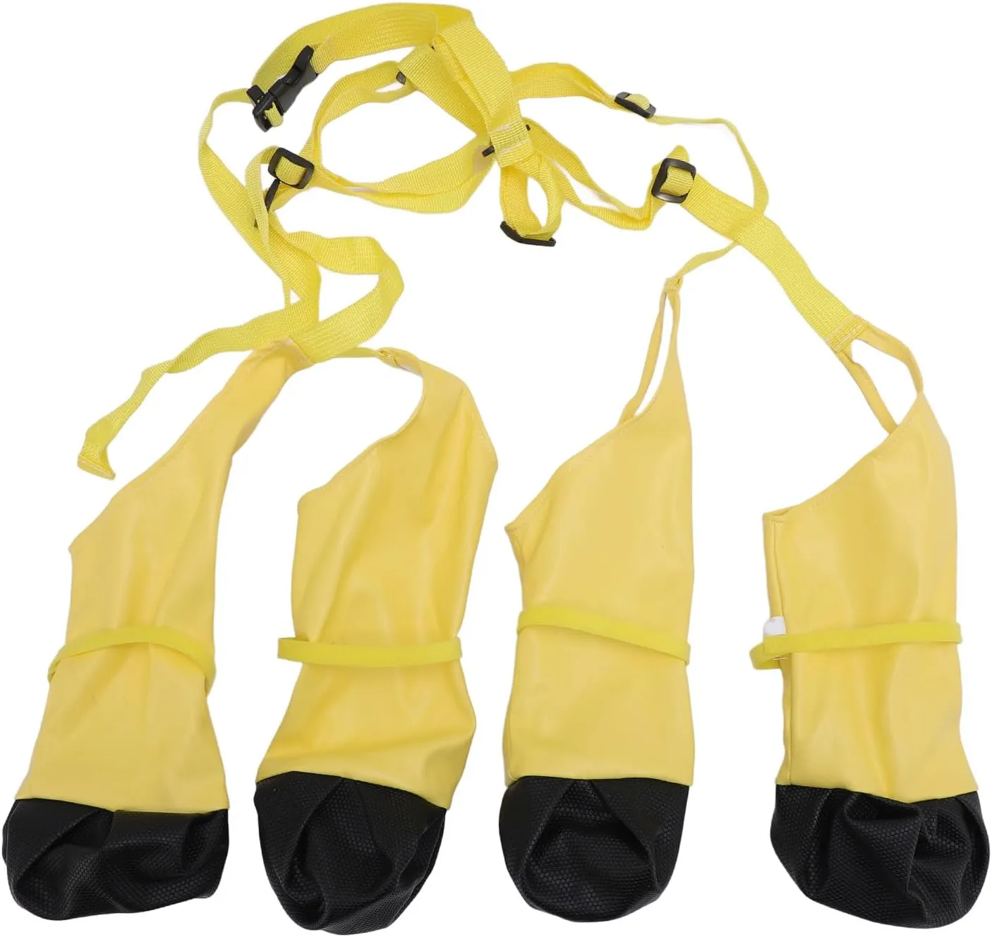 Dog Suspender Boots, Polyester Water Proof Dog Boots, Abrasion Proof, Anti Slip Dog Boots for Winter Snow Rain Hiking, All Season Usability, Waterproofing Protections (M)