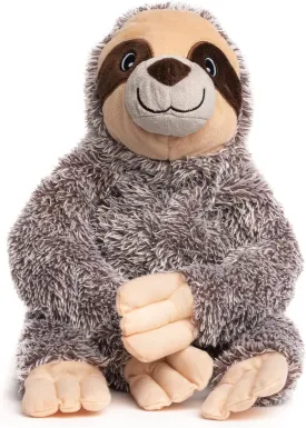 fabdog Fluffies Dog Toys - Squeaky Plush Dog Toy for All Breeds - Cute Animal-Themed Puppy Toys Make for Ideal Gift - Fun Nylon Dog Toys with Squeak| Small Sloth