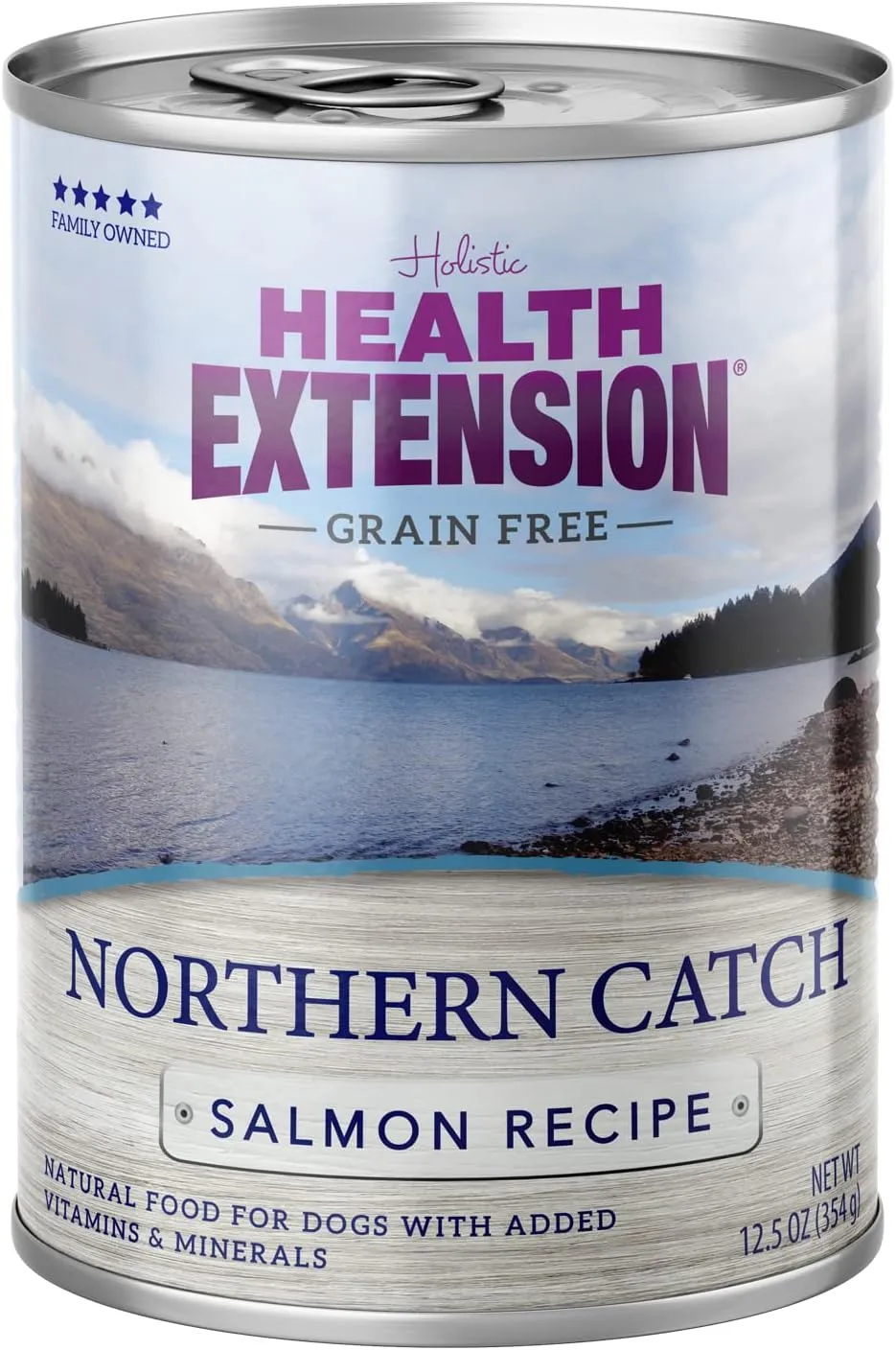 Health Extension Northern Catch Salmon Recipe Grain-Free Wet Dog Food, 12.5 oz  Protein-Rich, Hydration Support, Superfoods (Case of 12 Cans)