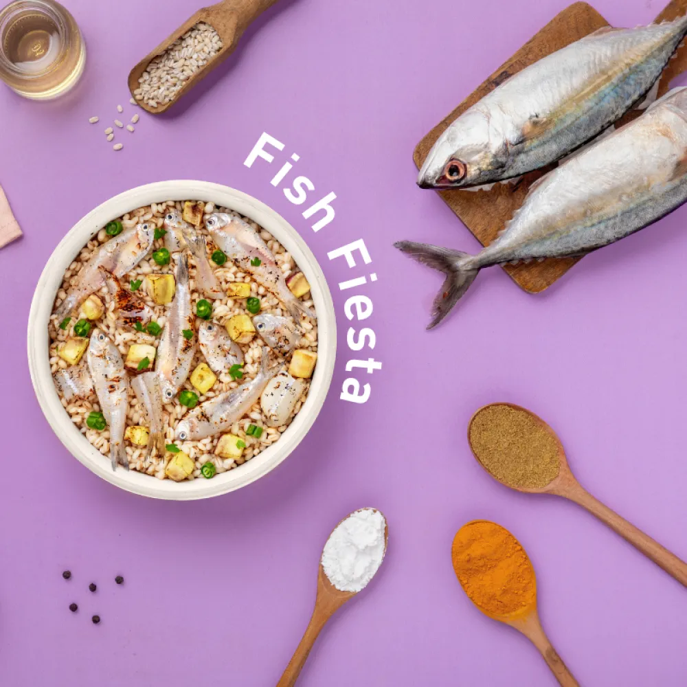 Homiee & Ginger Power Bowl Fish Fiesta Fresh Food for Dogs