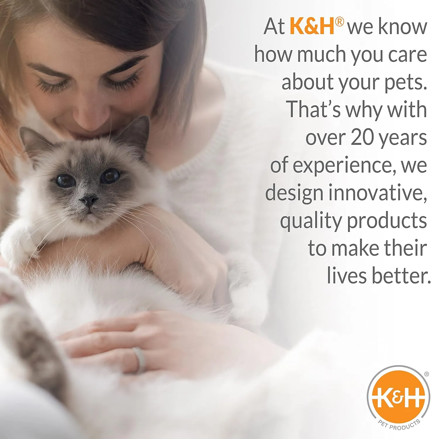 K&H Pet Products Thermo-Kitty Duplex Classy Gray 12 X 24 X 12 Inches