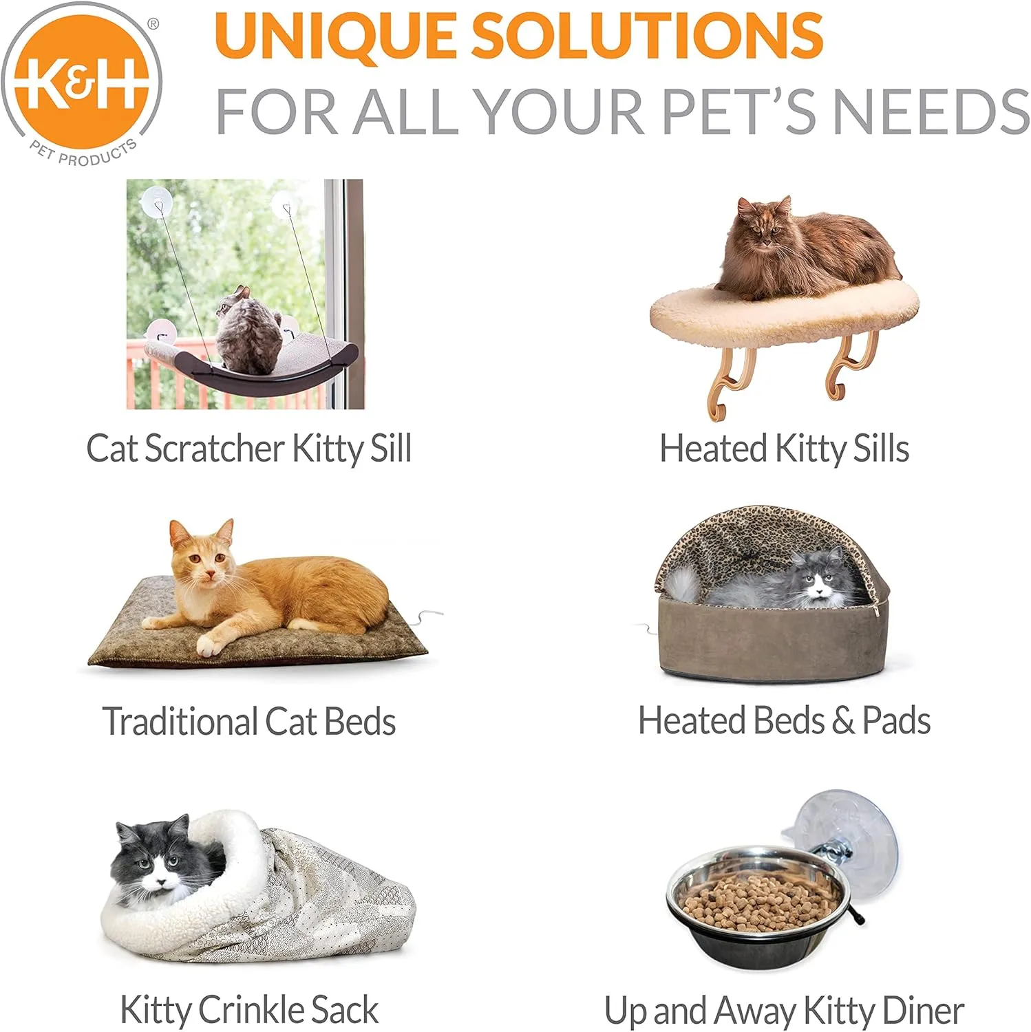 K&H Pet Products Thermo-Kitty Duplex Classy Gray 12 X 24 X 12 Inches