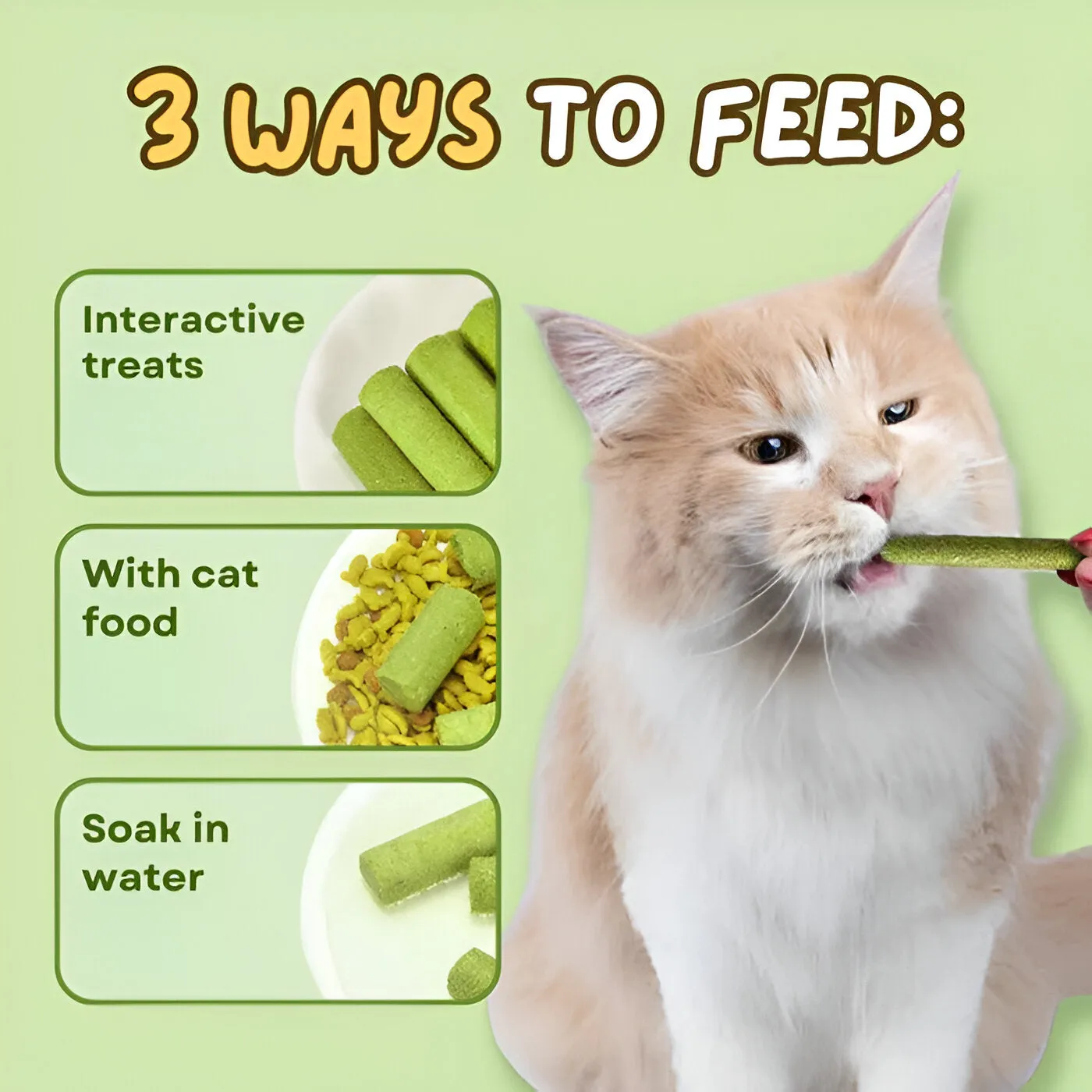 Kittygreen™  Cat Grass Teeth Stick