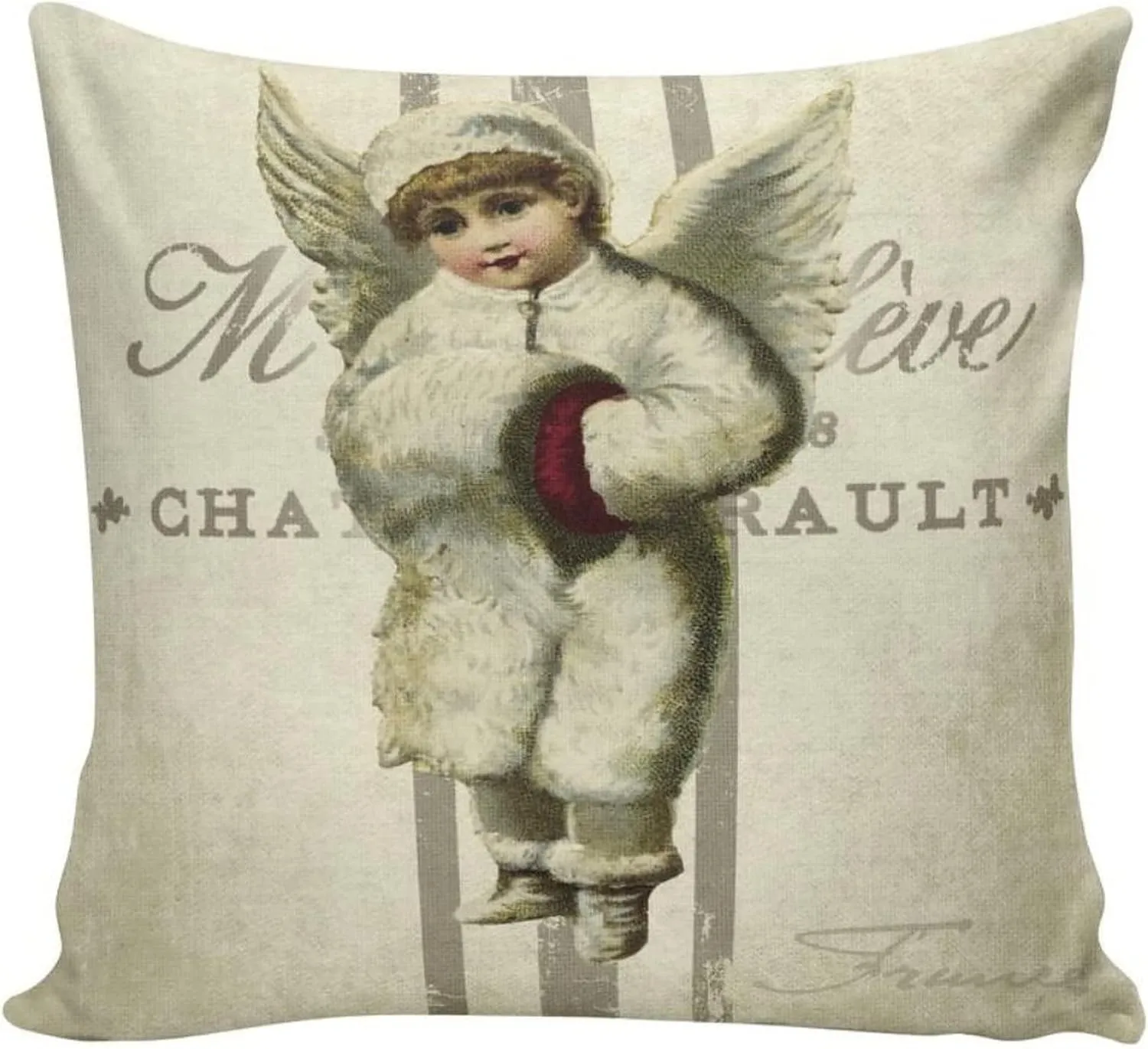 Leonberger Pillow 18 X 18 Inches Canvas Its Not Dog Hair Its Leonberger Glitter Pillow Case Leonberger Mom Leonberger Gift Leonberger Lover Leonberger Decor for Sofa Couch Christmas Thanksgiving Day