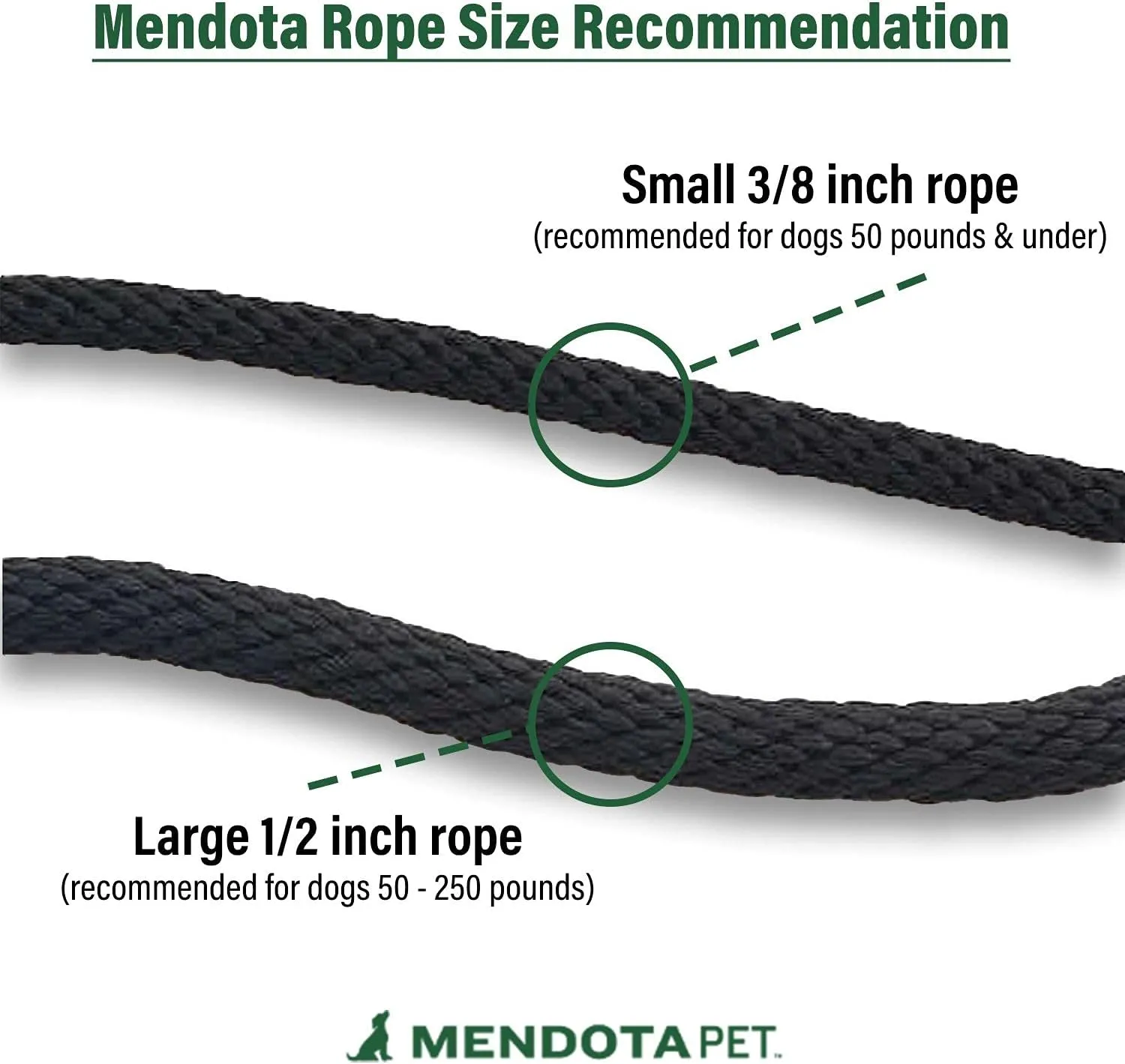 Mendota Pet Snap Leash - British-Style Braided Dog Lead, Made in The USA - Tan, 1/2 in x 6 ft - for Large Breeds