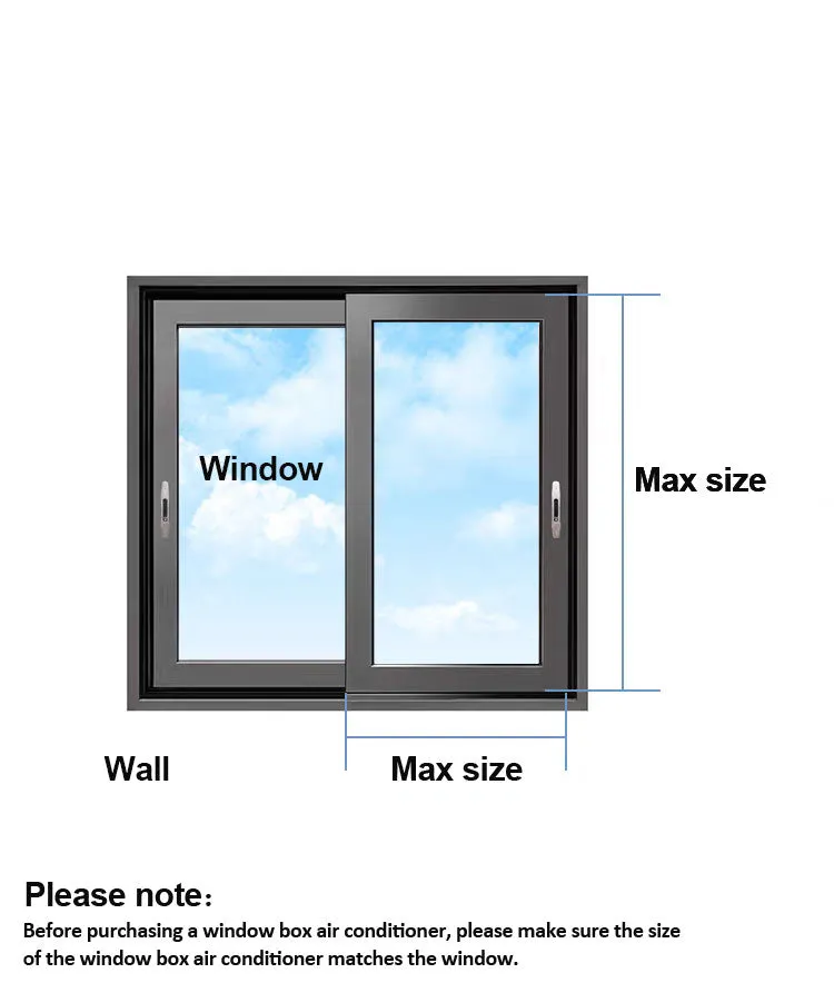 Midea 2.6kW Air Conditioner Window Box , Cooling and Heating and Dehumidifying 3 IN 1 With Sleep Model Remote Control-K