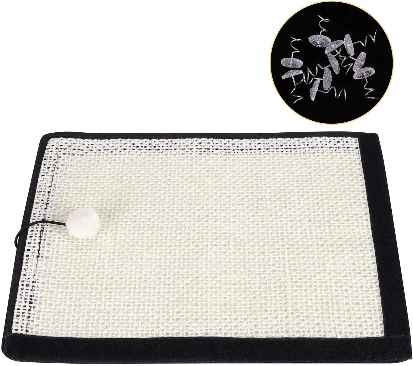 Natural Sisal Cat Scratching Pad & Furniture Protectors - Cat Scratcher Mat for Sofa, Couch, Chair & Wall Carpets