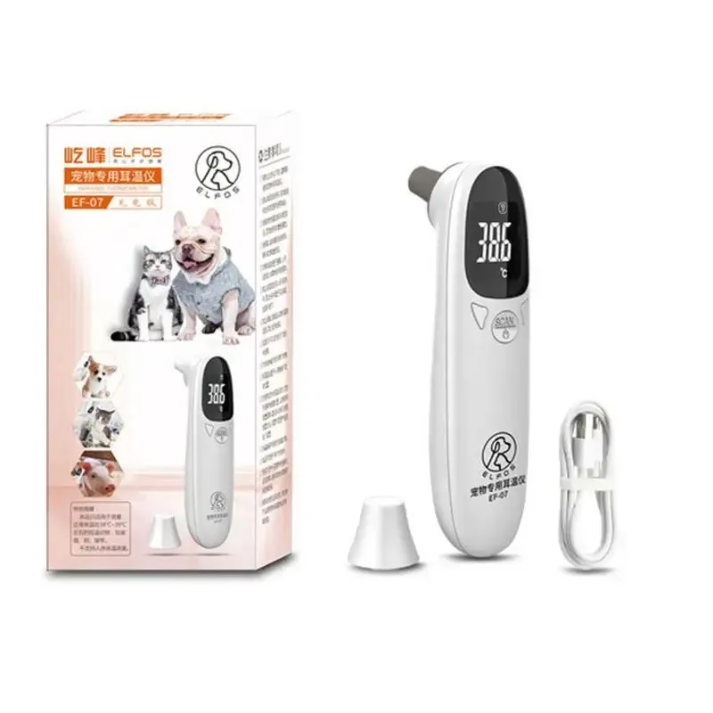 Pet Ear Digital Thermometers Animal Measuring Non-Contact Dog Cat Animal Thermometers Electronic Highly Accurate Pet Supplies