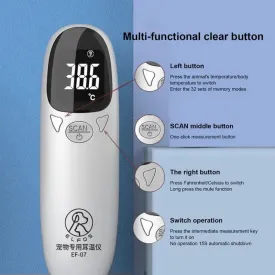Pet Ear Digital Thermometers Animal Measuring Non-Contact Dog Cat Animal Thermometers Electronic Highly Accurate Pet Supplies