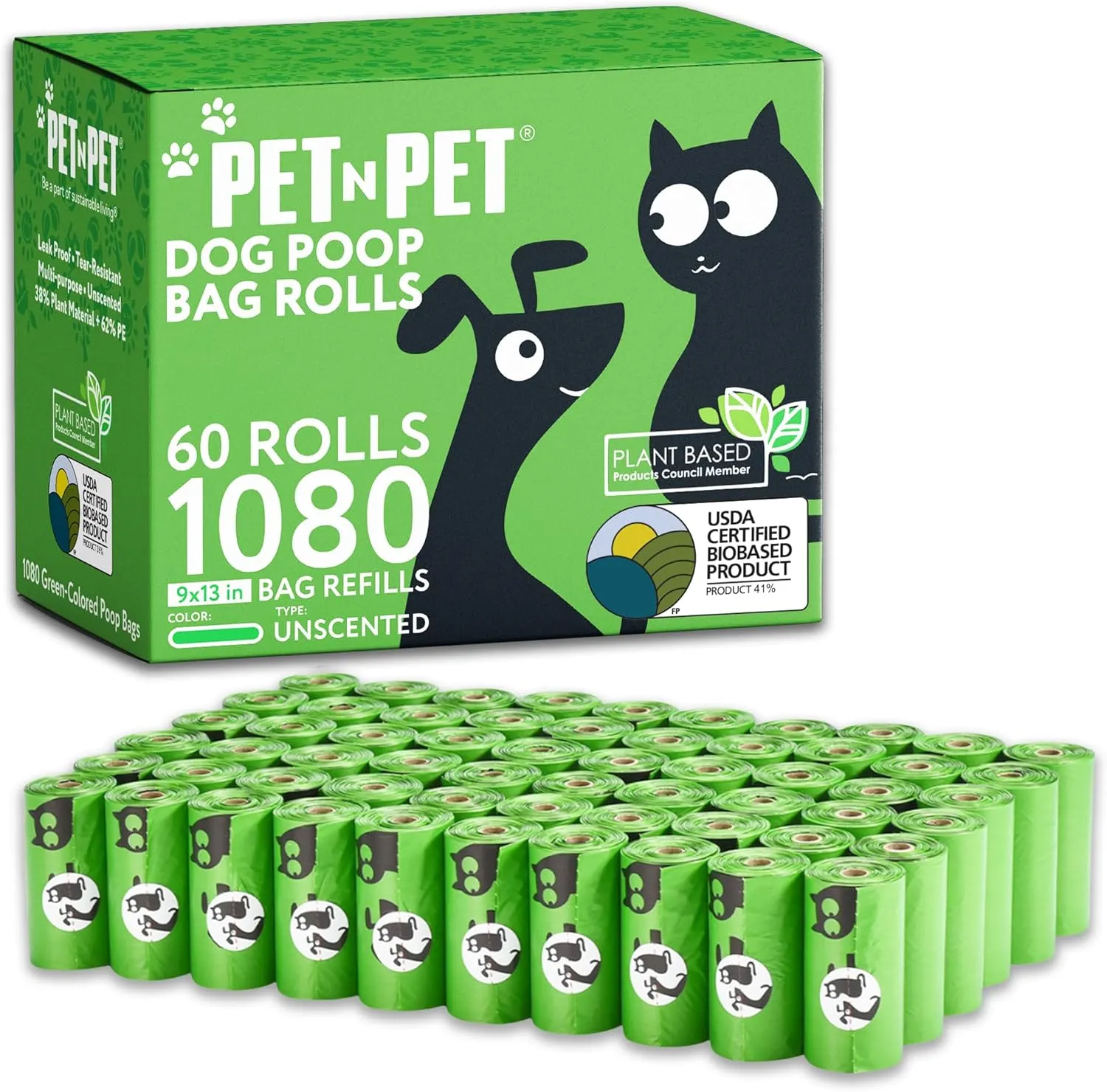 Pet N Pet 1080 ,38%  62% PE ,9" x 13",