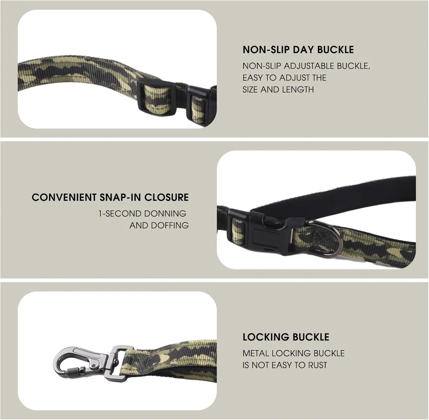 PET Running Leash Crossbody Free Hands Running Leash Multi-Functional Explosion-Proof Punch Leash Suitable for Big Dogs (Camouflage)