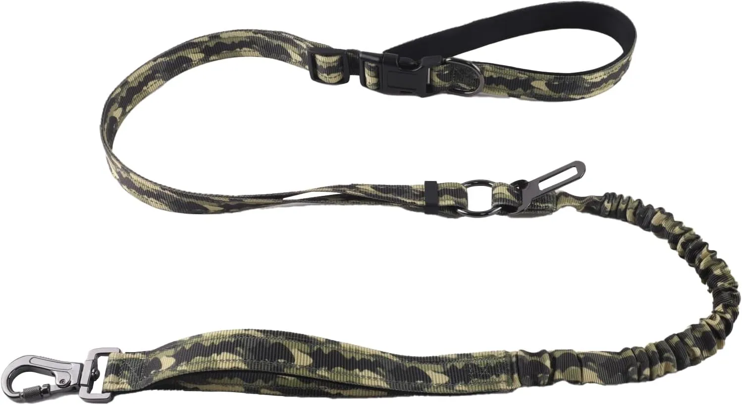 PET Running Leash Crossbody Free Hands Running Leash Multi-Functional Explosion-Proof Punch Leash Suitable for Big Dogs (Camouflage)