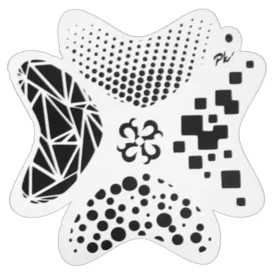 PK | FRISBEE Face Painting Stencil | New Mylar - Graffiti Textures - D3