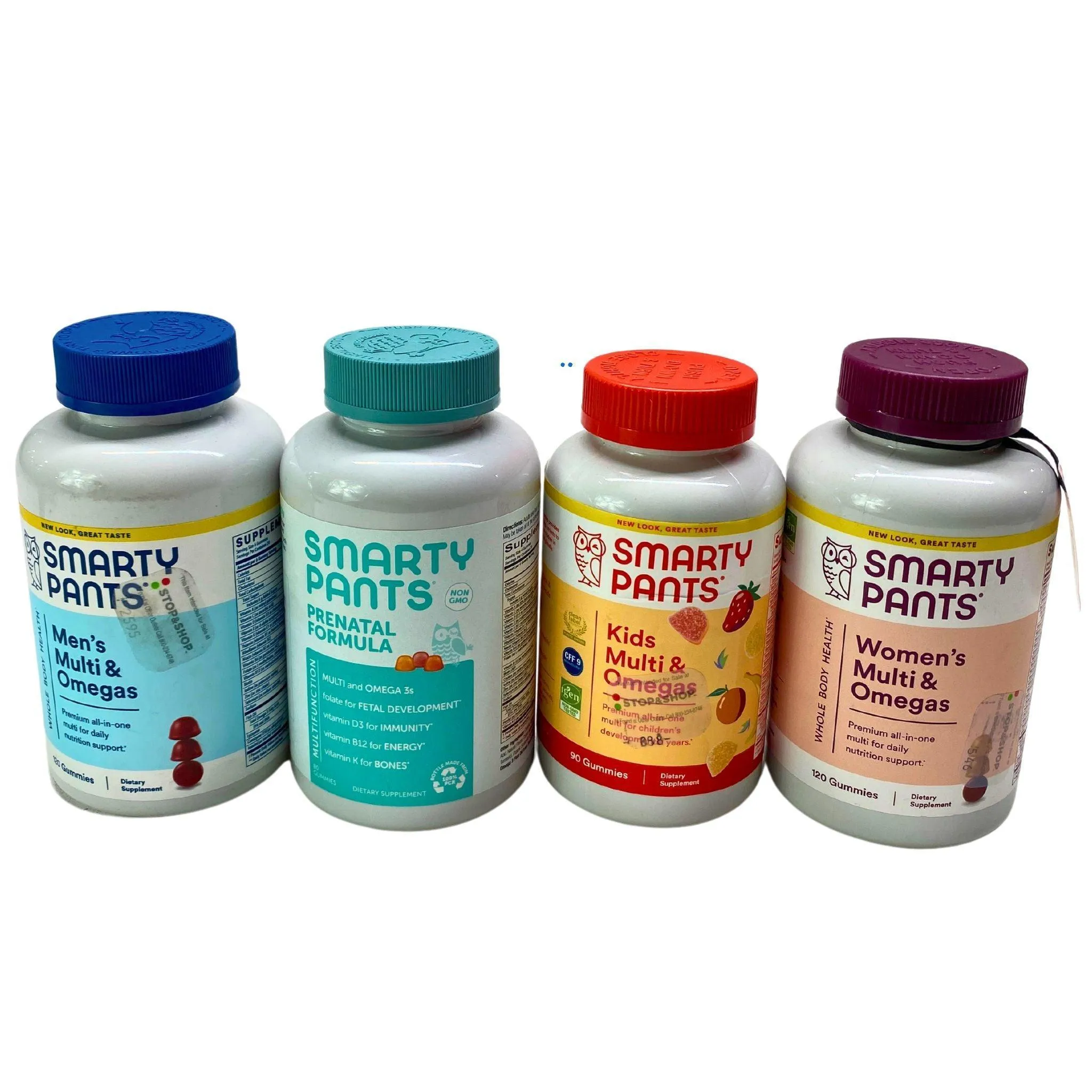 Smartypants Multivitamin Gummies kids Multi & Omegas, Women's Multi & Omegas, Men's Multi & Omega and Prenatal Formula (40 Pcs Lot)