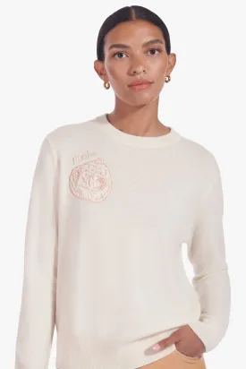 STAUD x C.BONZ CUSTOM CASHMERE CREWNECK SWEATER | CREAM