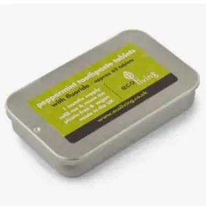 Toothpaste Tablets Tin Fluoride Free 62 pack