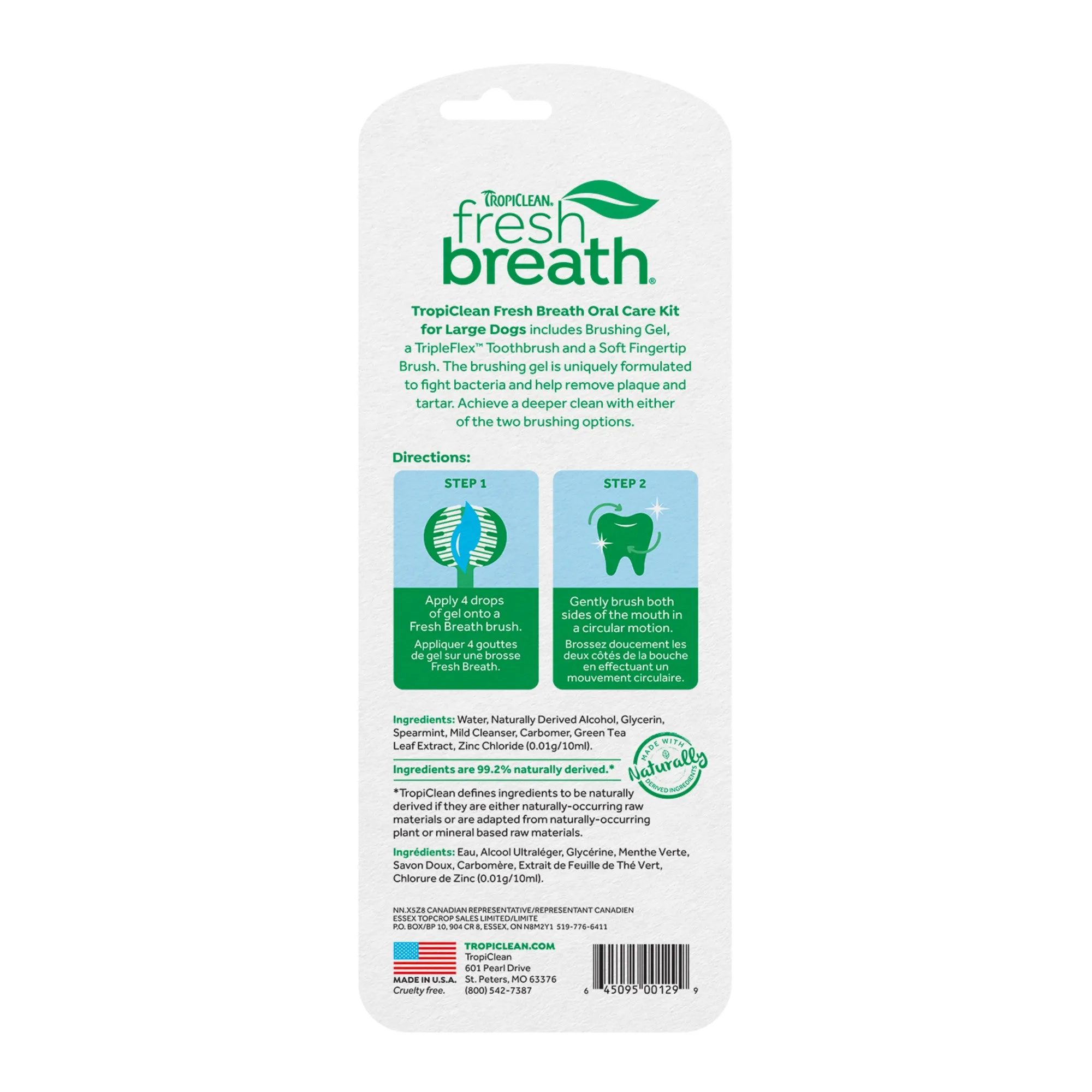 TROPICLEAN ORAL KIT LARGE