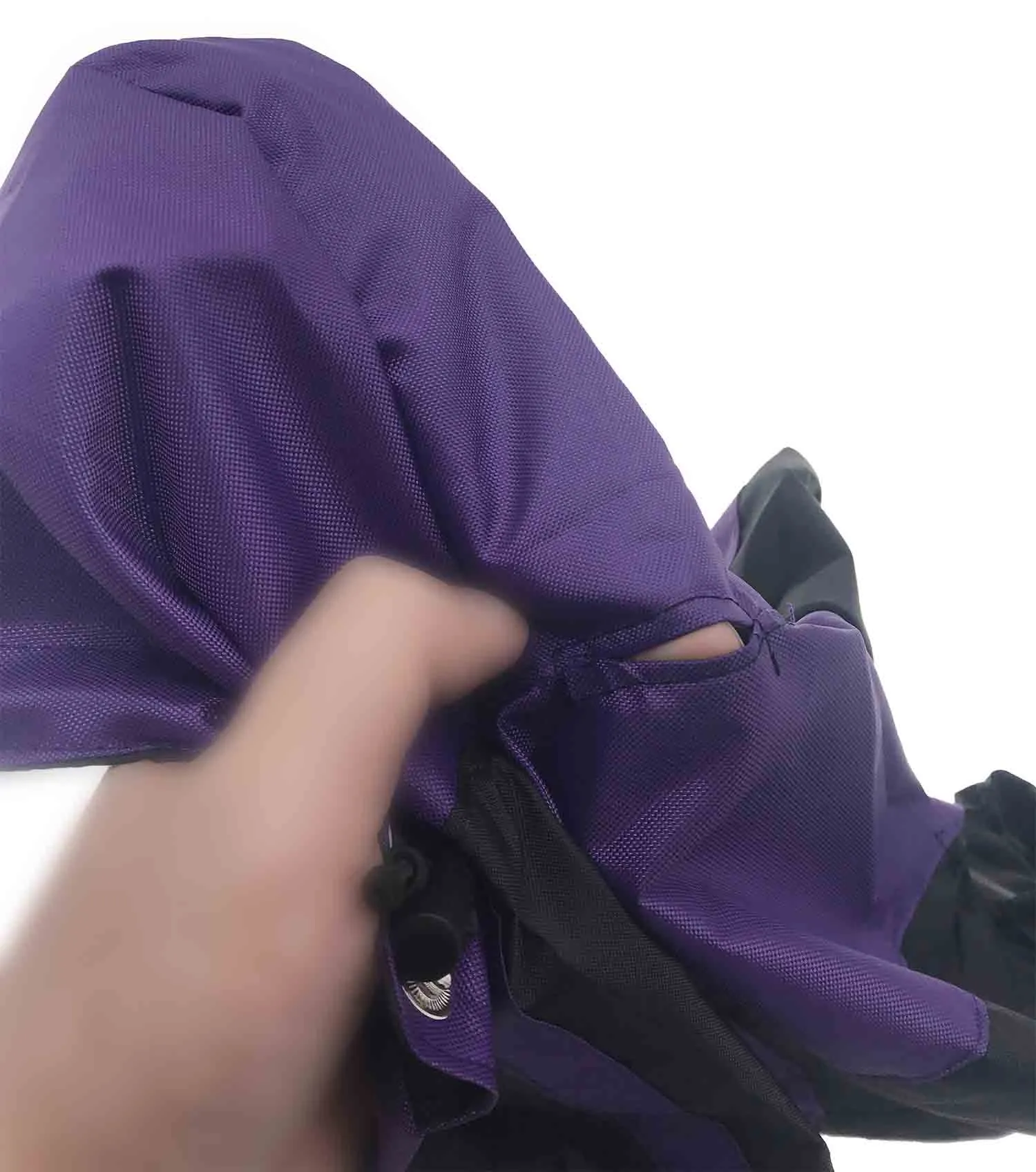 Waterproof Dog Coat with legs in Purple Black